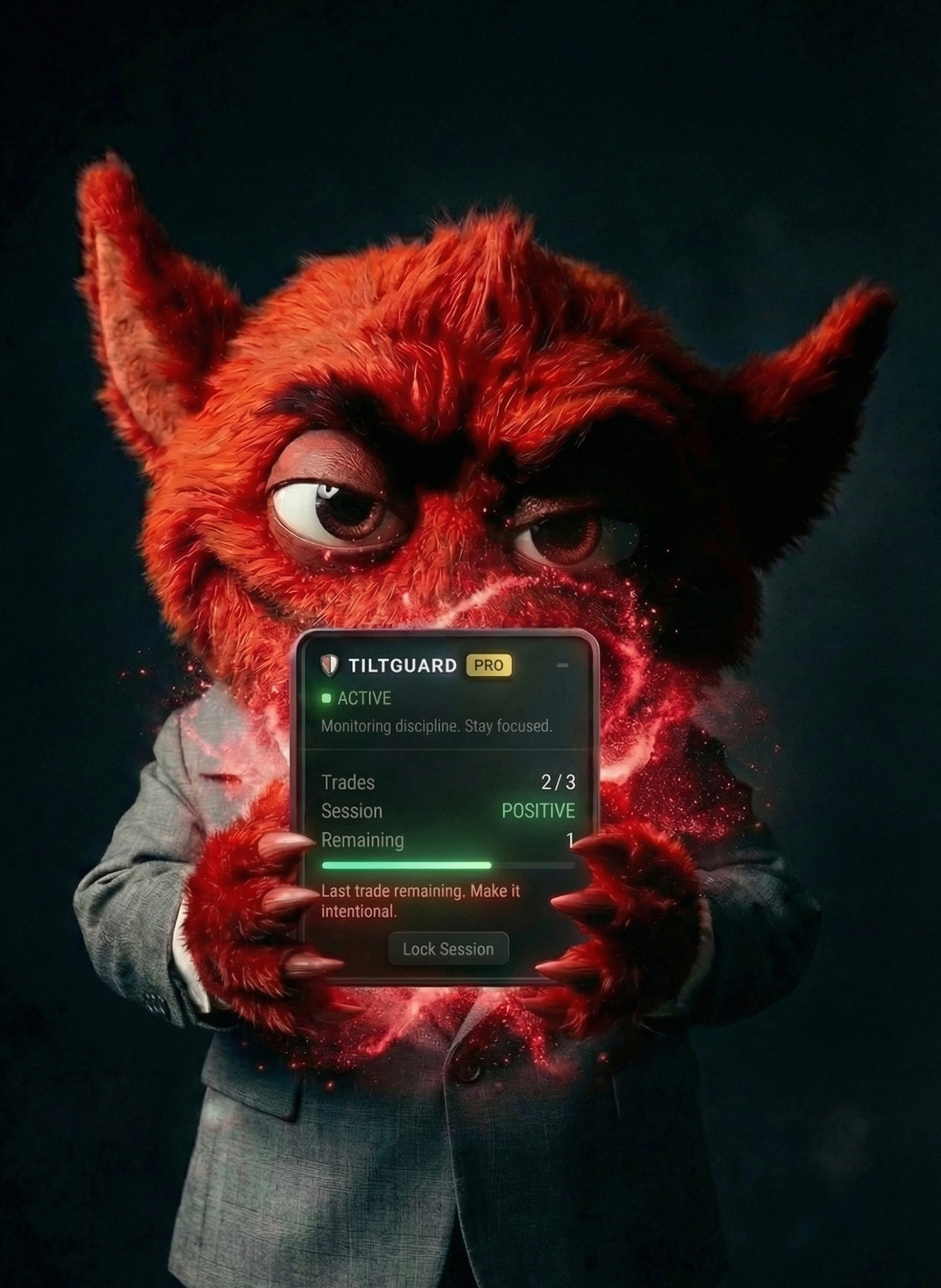 Terry Tilt holding TiltGuard